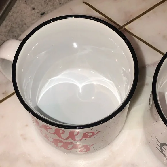 ✨NWT✨ Hello Kitty Sanrio Set of 2 Large Speckle Glitter Mugs - Picture 10 of 10